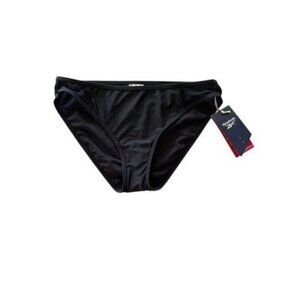 Reebok Women's Black Mesh-Side Hipster Bikini Bottoms Size M NWT $46